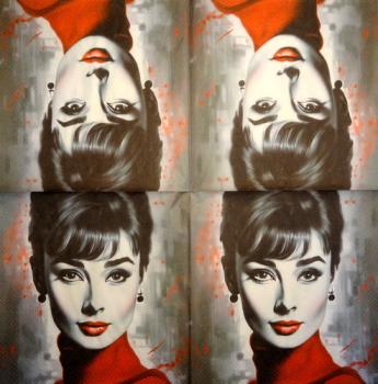 028 Celebrities - 3-ply - Audrey Hepburn
